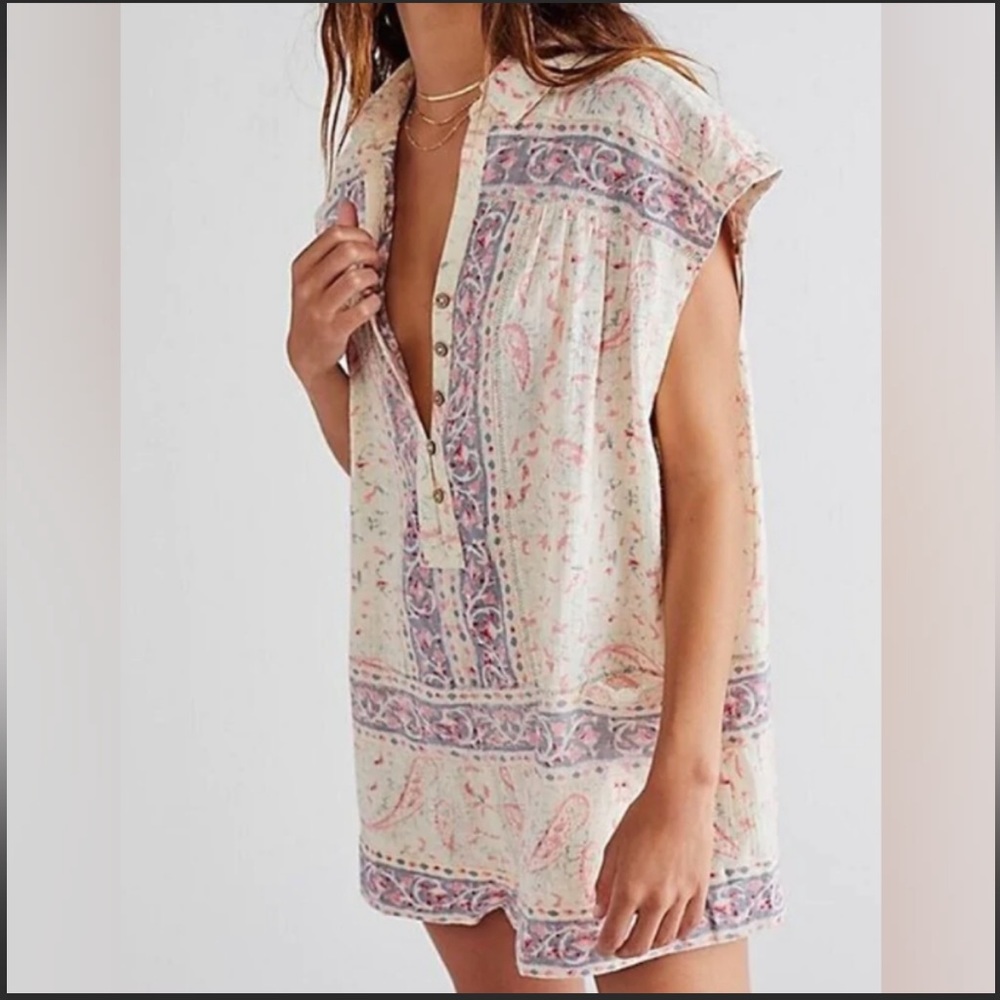 Free People Telly Floral Romper